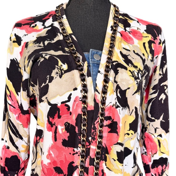 Josephine Studio Floral Women’s Cardigan Sweater Top - Picture 4 of 8